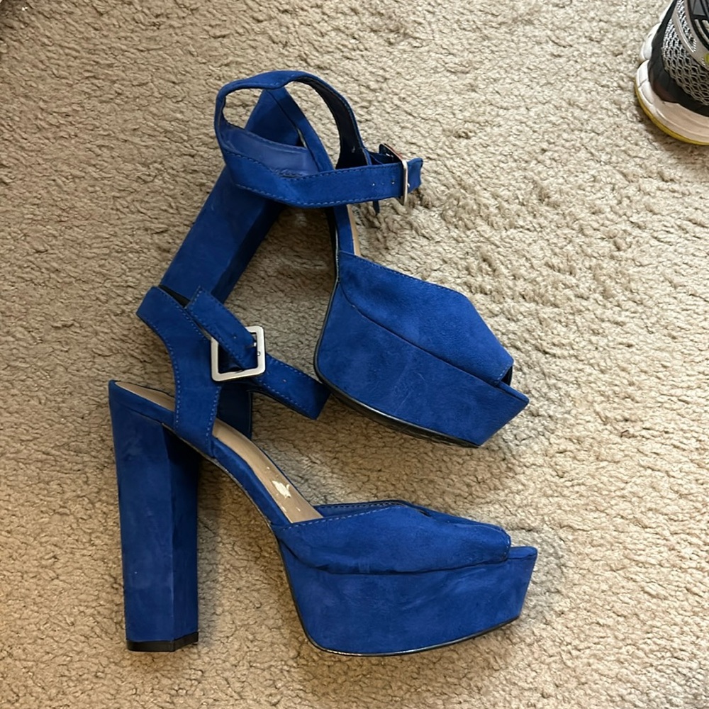 Royal Blue Platforms Heels